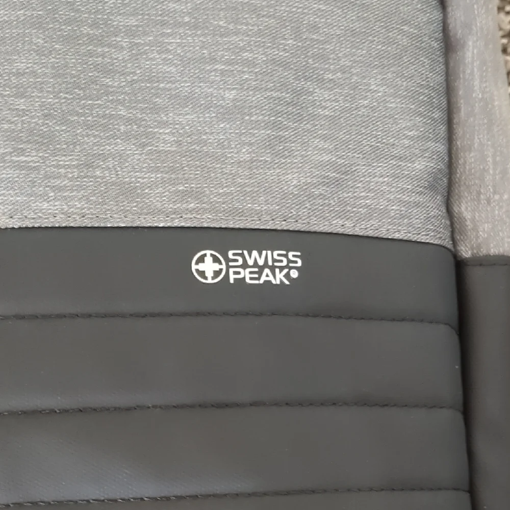 Swiss Peak Gray and Black Computer Backpack